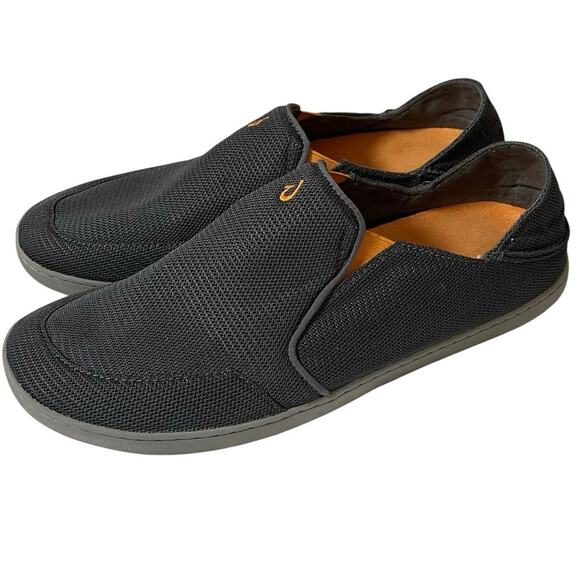 OluKai Men’s Nohea Mesh Slip-On Size 13 Comfort Shoe Dark Shadow Beach Coastal main image 7